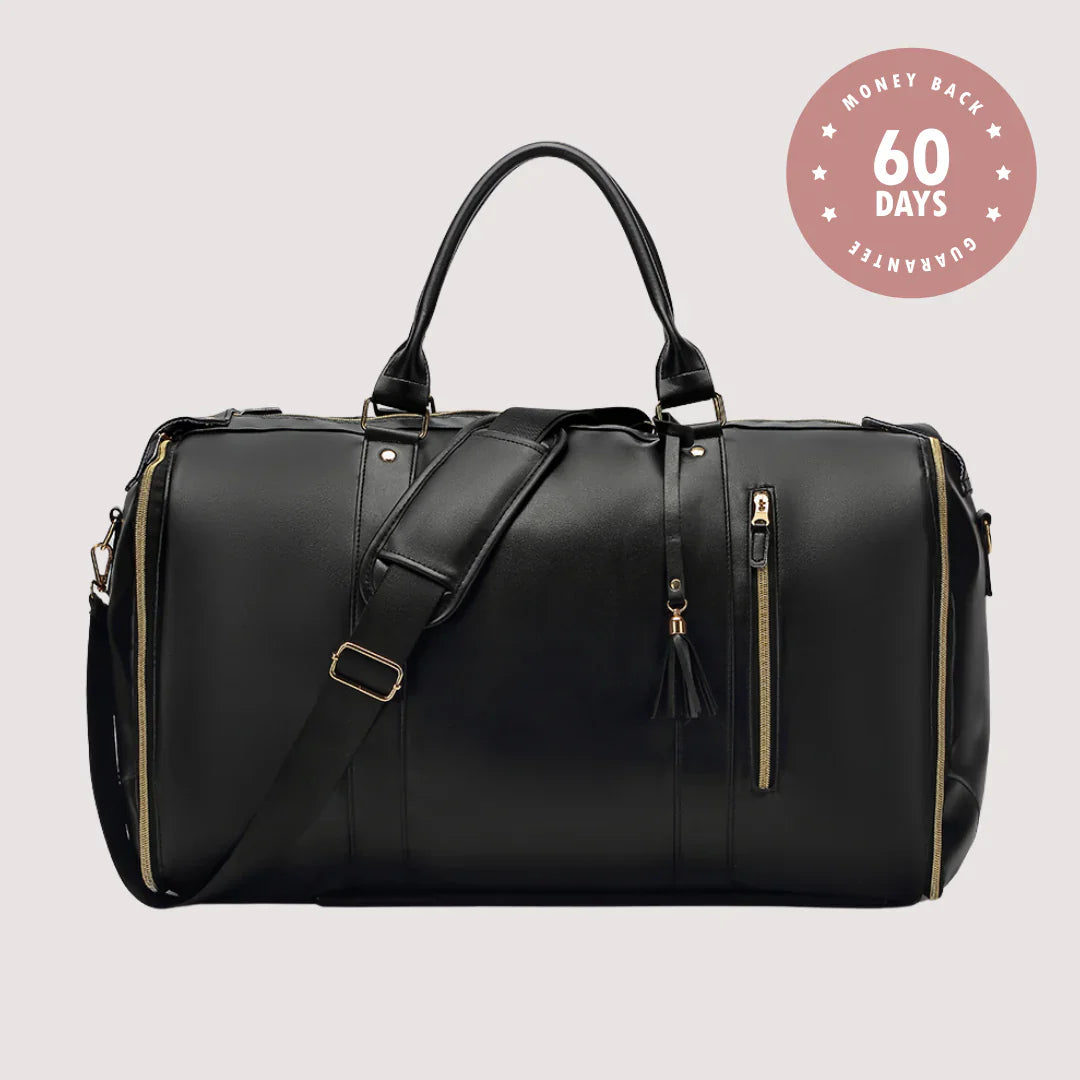 Foldable Travel Bag Black classic - Tophatter Daily Deals